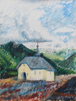 Peinture, Chapelle Valaisanne, J Paul