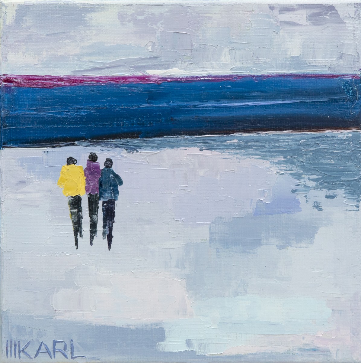 Marianne Karl, C'est l'hiver - Série Quelqu'un, quelque part... - paysage entre abstraction et figuration Marianne Karl, C'est l'hiver - Série Quelqu'un, quelque part... - paysage entre abstraction et figuration