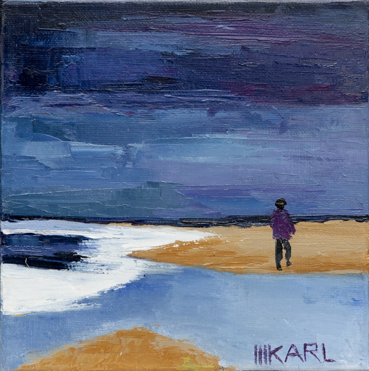 Marianne Karl, Ballade en solitaire - Série Quelqu'un, quelque part... - paysage entre abstraction et figuration Marianne Karl, Ballade en solitaire - Série Quelqu'un, quelque part... - paysage entre abstraction et figuration