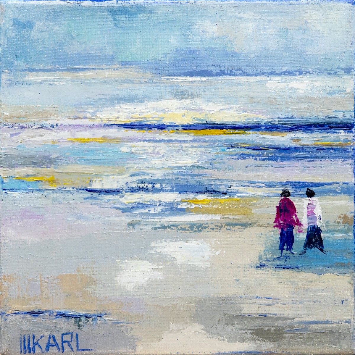 Marianne Karl, Eclaircie - Série Quelqu'un, quelque part... - paysage entre abstraction et figuration Marianne Karl, Eclaircie - Série Quelqu'un, quelque part... - paysage entre abstraction et figuration