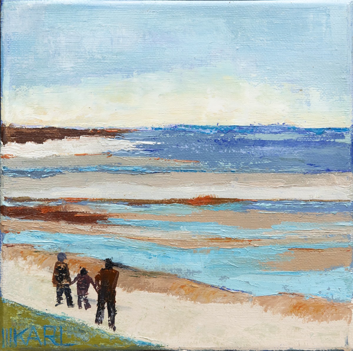 Marianne Karl, La grande côte - Série Quelqu'un, quelque part... - paysage entre abstraction et figuration Marianne Karl, La grande côte - Série Quelqu'un, quelque part... - paysage entre abstraction et figuration