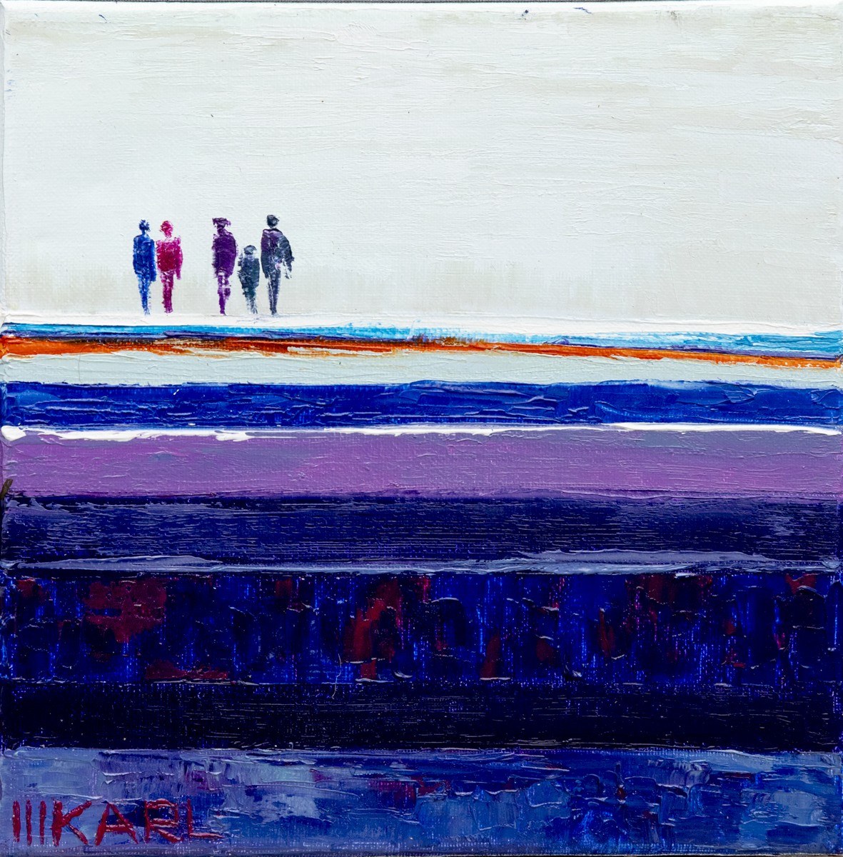 Marianne Karl, Vertigineux - Série Quelqu'un, quelque part... - paysage entre abstraction et figuration Marianne Karl, Vertigineux - Série Quelqu'un, quelque part... - paysage entre abstraction et figuration