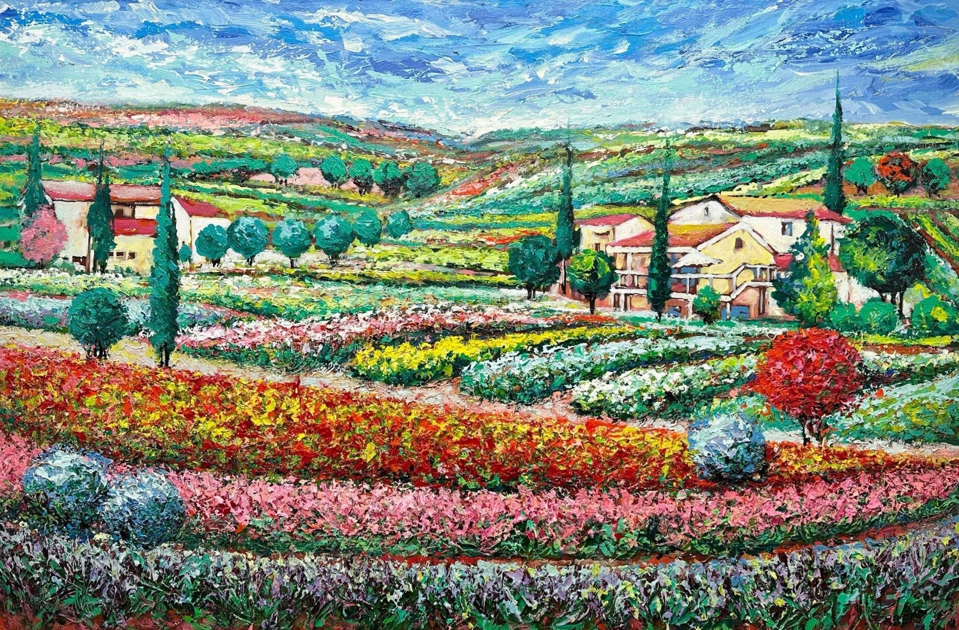 Alik Gerber, Village Landscape Alik Gerber, Village Landscape