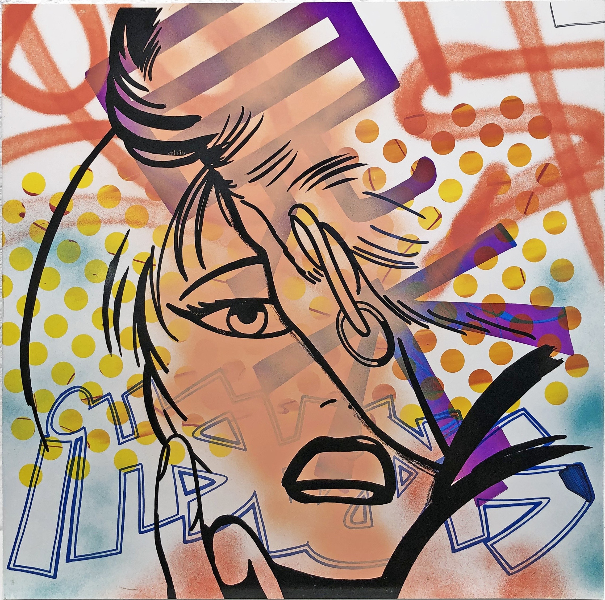 John Matos Crash, Untitled (Original Painting on Metal) John Matos Crash, Untitled (Original Painting on Metal)