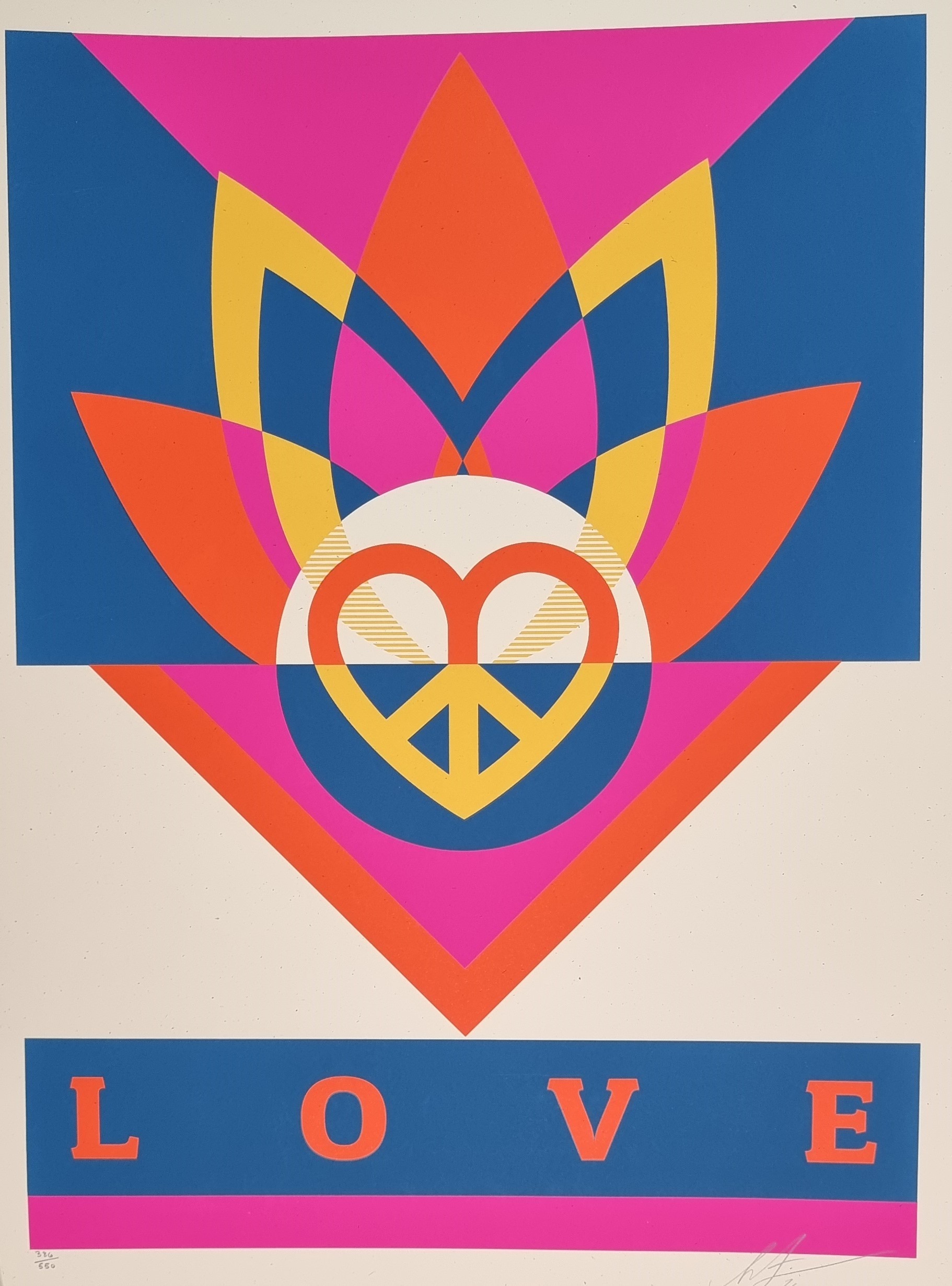 Shepard Fairey (Obey), Love Lotus Shepard Fairey (Obey), Love Lotus