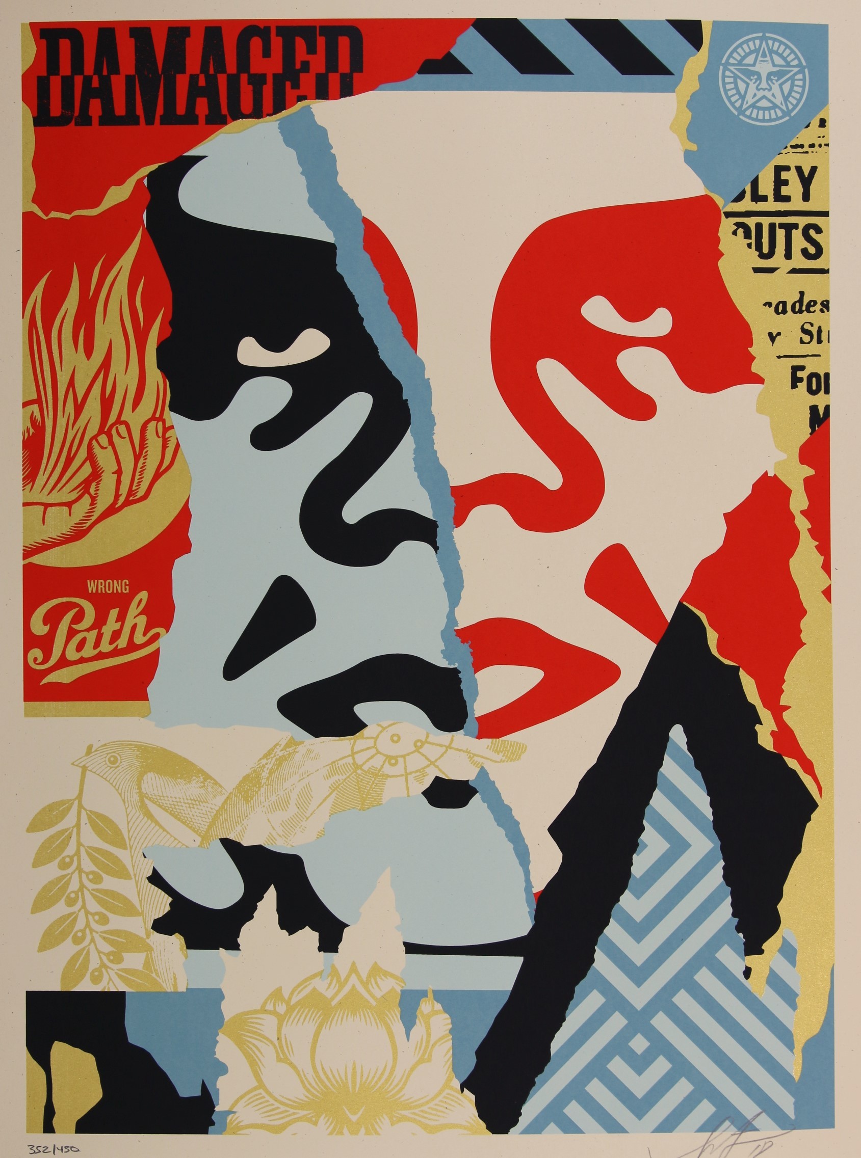 Shepard Fairey (Obey), Damaged Shepard Fairey (Obey), Damaged
