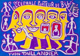 Gemälde, Polycéphale, porteur de bélités, Yvon Taillandier