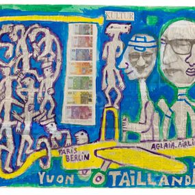 Painting, Aglaia airlines Paris-Berlin, Yvon Taillandier