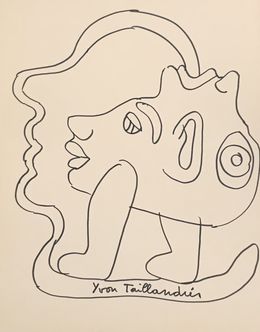 Fine Art Drawings, Têtes, Yvon Taillandier