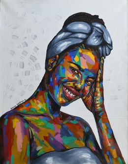 Painting, Purpose of Existence 5, Damola Ayegbayo