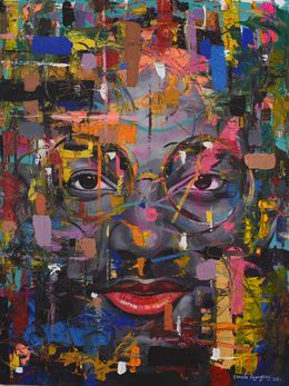 Painting, Whispers of the Soul 1, Damola Ayegbayo