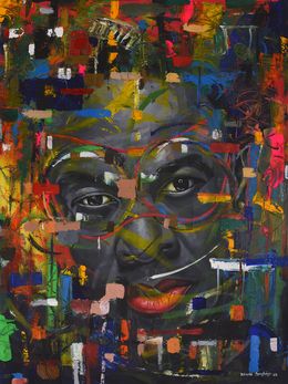 Painting, Whispers of the Soul 2, Damola Ayegbayo