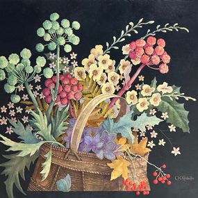 Painting, Flowers V, Olga Oreshnikov