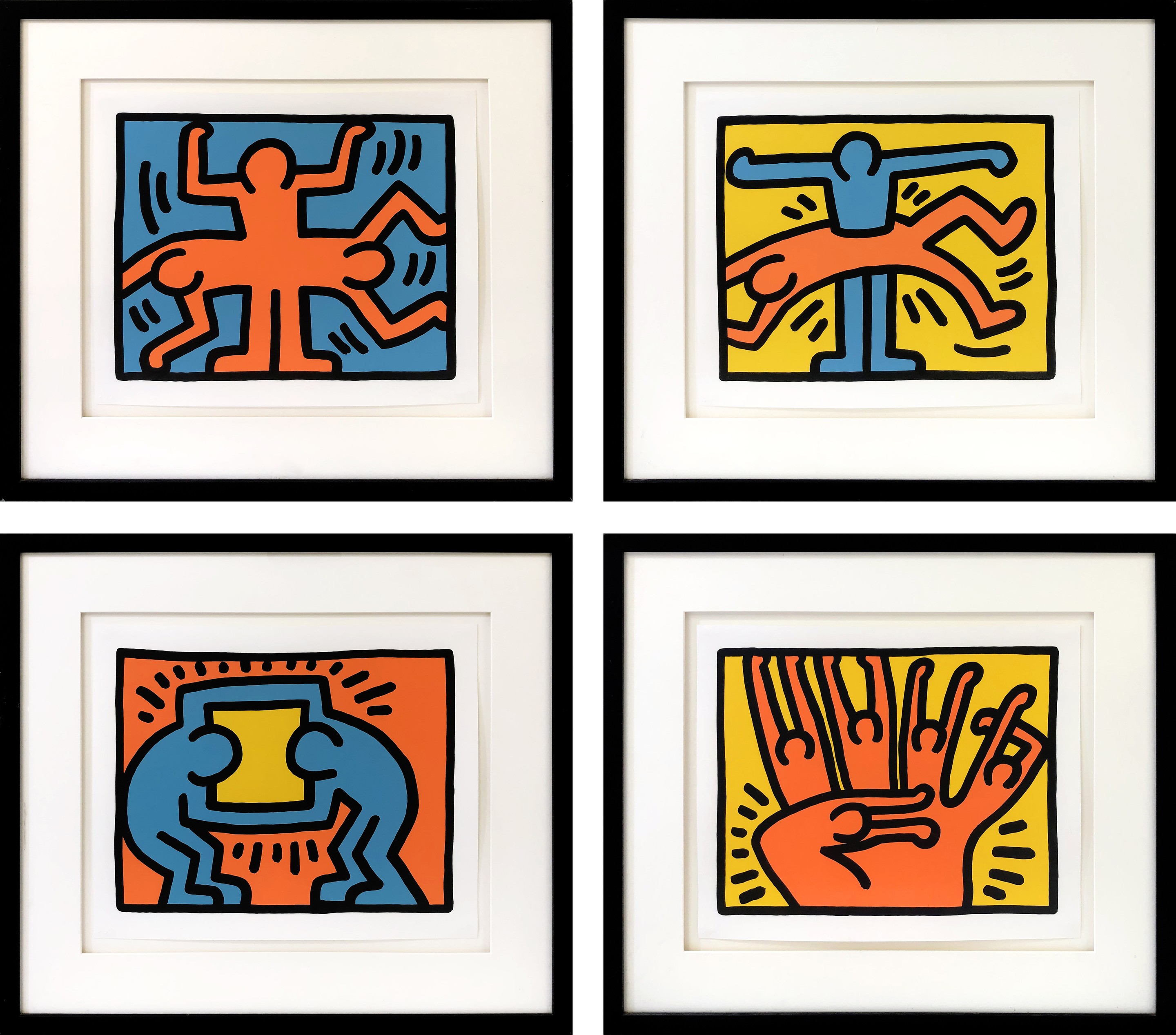 Keith Haring, Pop Shop VI (complete set of 4 screen prints) Keith Haring, Pop Shop VI (complete set of 4 screen prints)