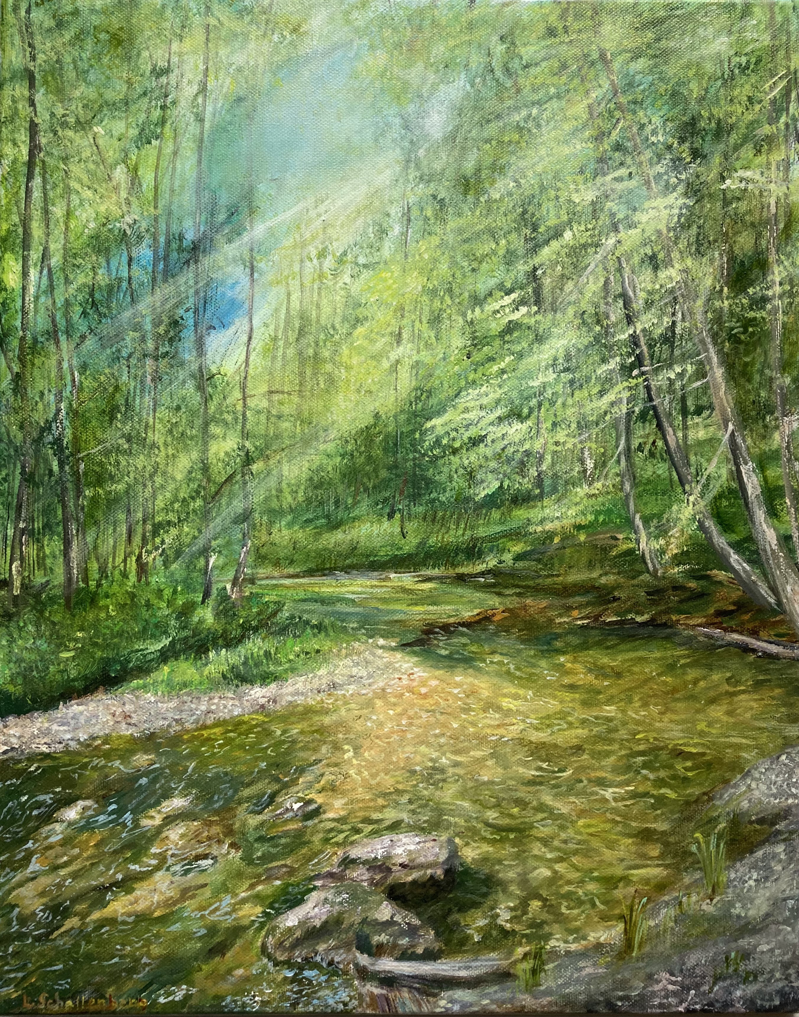 Lusie Schellenberg, Forest in Lenzerheide. Original painting Lusie Schellenberg, Forest in Lenzerheide. Original painting