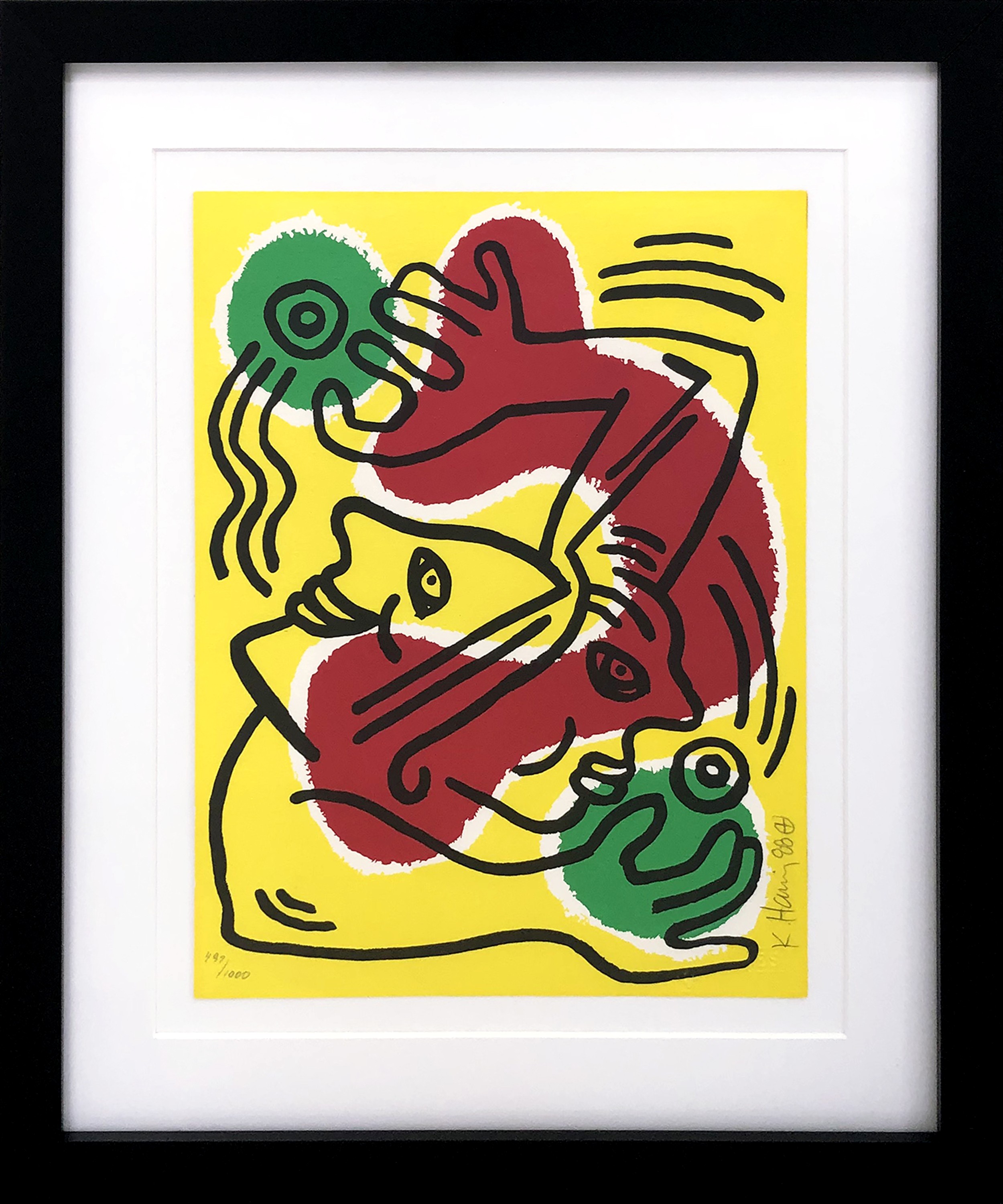 Keith Haring, International Volunteer Day (hand signed) Keith Haring, International Volunteer Day (hand signed)