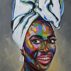 Painting, Culture 5, Damola Ayegbayo