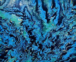 Painting, Quantum Blue, Monica Tangen