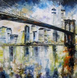 Painting, Brooklyn Bridge, Phil