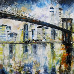 Painting, Brooklyn Bridge, Phil