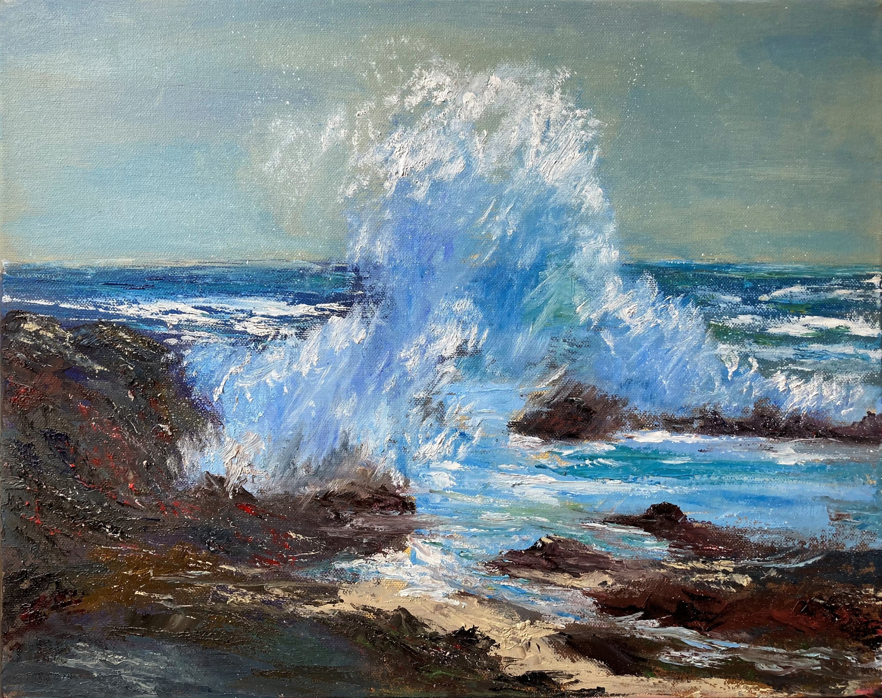 Lusie Schellenberg, Wave. Original painting Lusie Schellenberg, Wave. Original painting