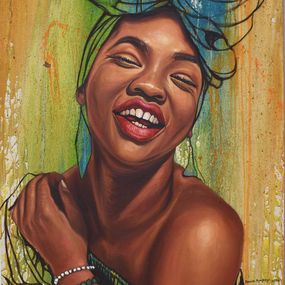 Peinture, Against All Odds 10 - 21st Century, Contemporary, Figurative Portrait, Women, Damola Ayegbayo