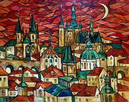 Painting, The Dawn Of The Old Town, Delyafruz Bagirova