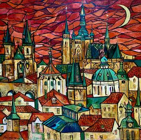 Painting, The Dawn Of The Old Town, Delyafruz Bagirova