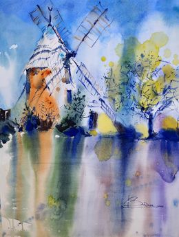 Peinture, Moulin du Printemps, Nadia Bodnar