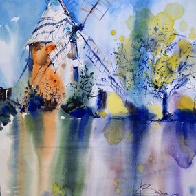 Painting, Moulin du Printemps, Nadia Bodnar