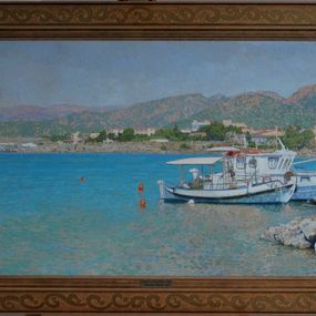 Painting, Malia bay. Crete, Simon Kozhin