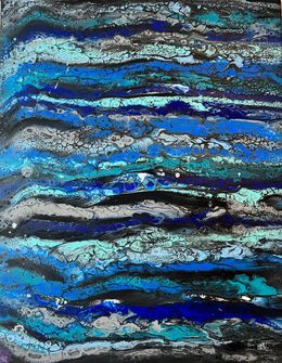 Painting, Blue Delight, Monica Tangen