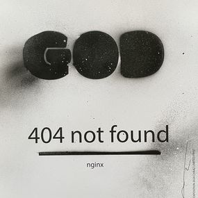 Print, God 404 not found nginx 04/25, Johan Chaaz