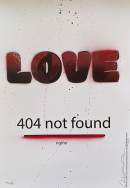 Print, Love 404 not found nginx 04/25, Johan Chaaz