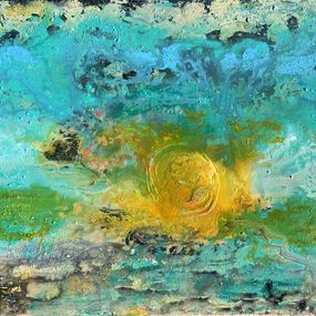 Gemälde, Fire flame sun burst, Andrew Lennon