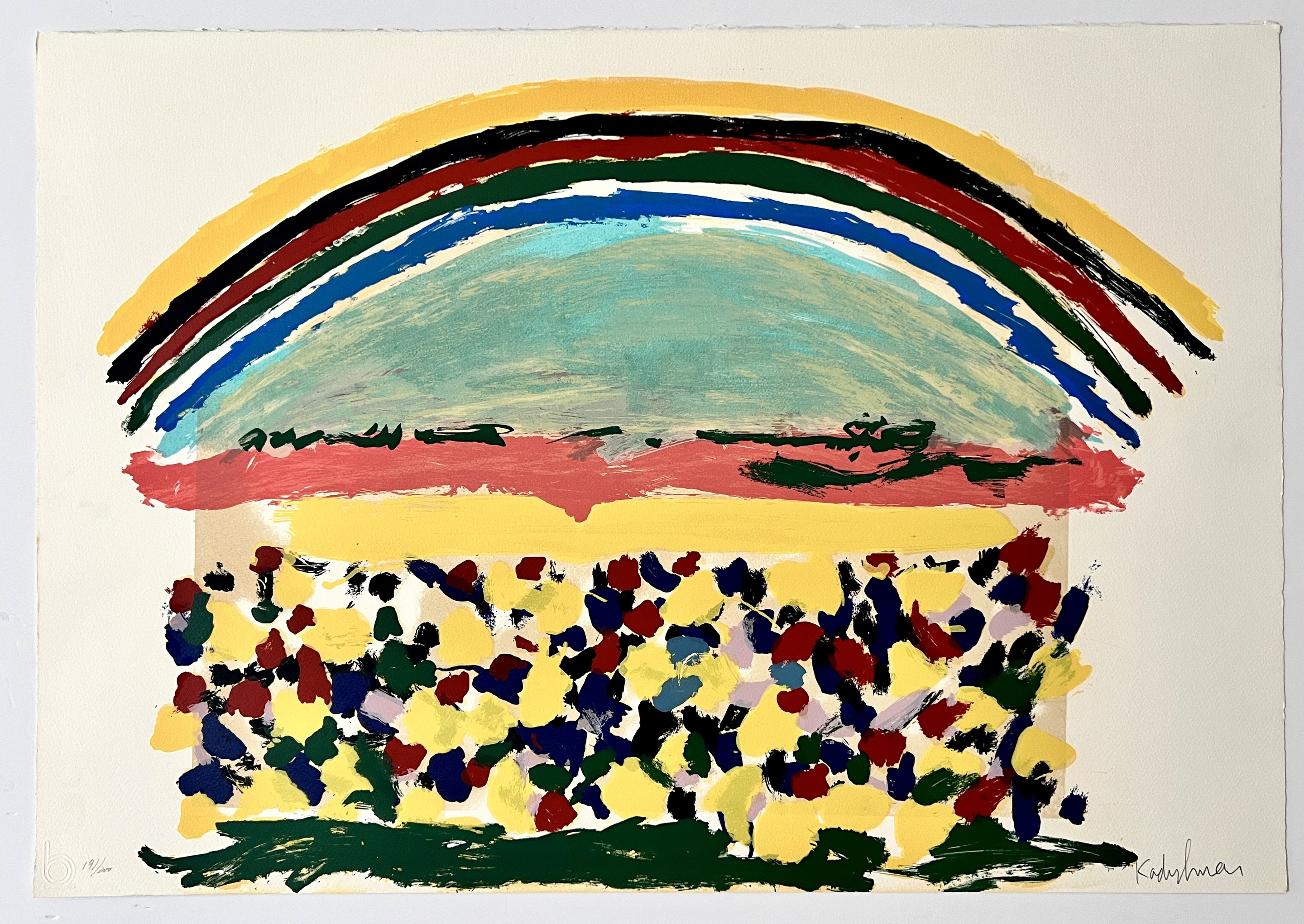 Menashe Kadishman, Colorful Landscape Menashe Kadishman, Colorful Landscape