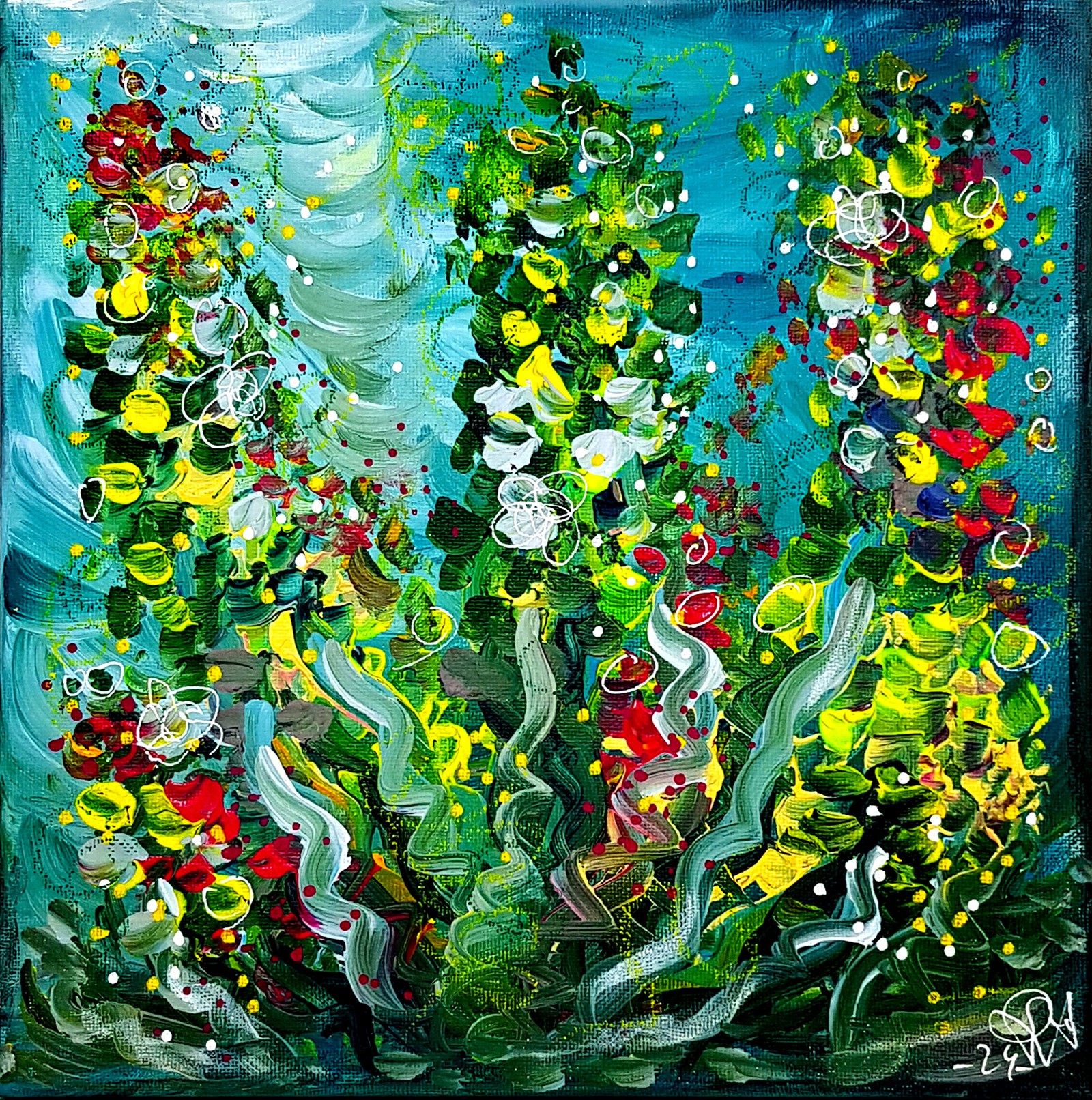 Priscilla Vettese, Deep Blue Flowers Priscilla Vettese, Deep Blue Flowers