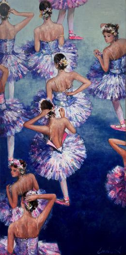 Painting, Ballerinas, Emil Aziz