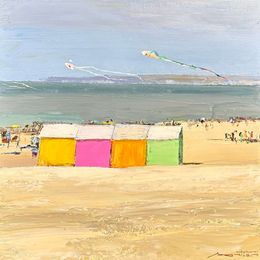 Painting, Les cabines de Berck, Gérard Mortier