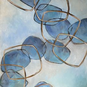 Gemälde, Sea Glass Blue, Sharon Webb