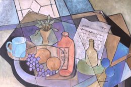 Gemälde, At the Table #6, Sharon Webb