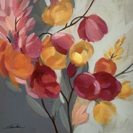 Gemälde, Magenta Bloom I, Silvia Vassileva