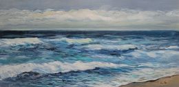 Painting, Indigo Sea,, Silvia Vassileva