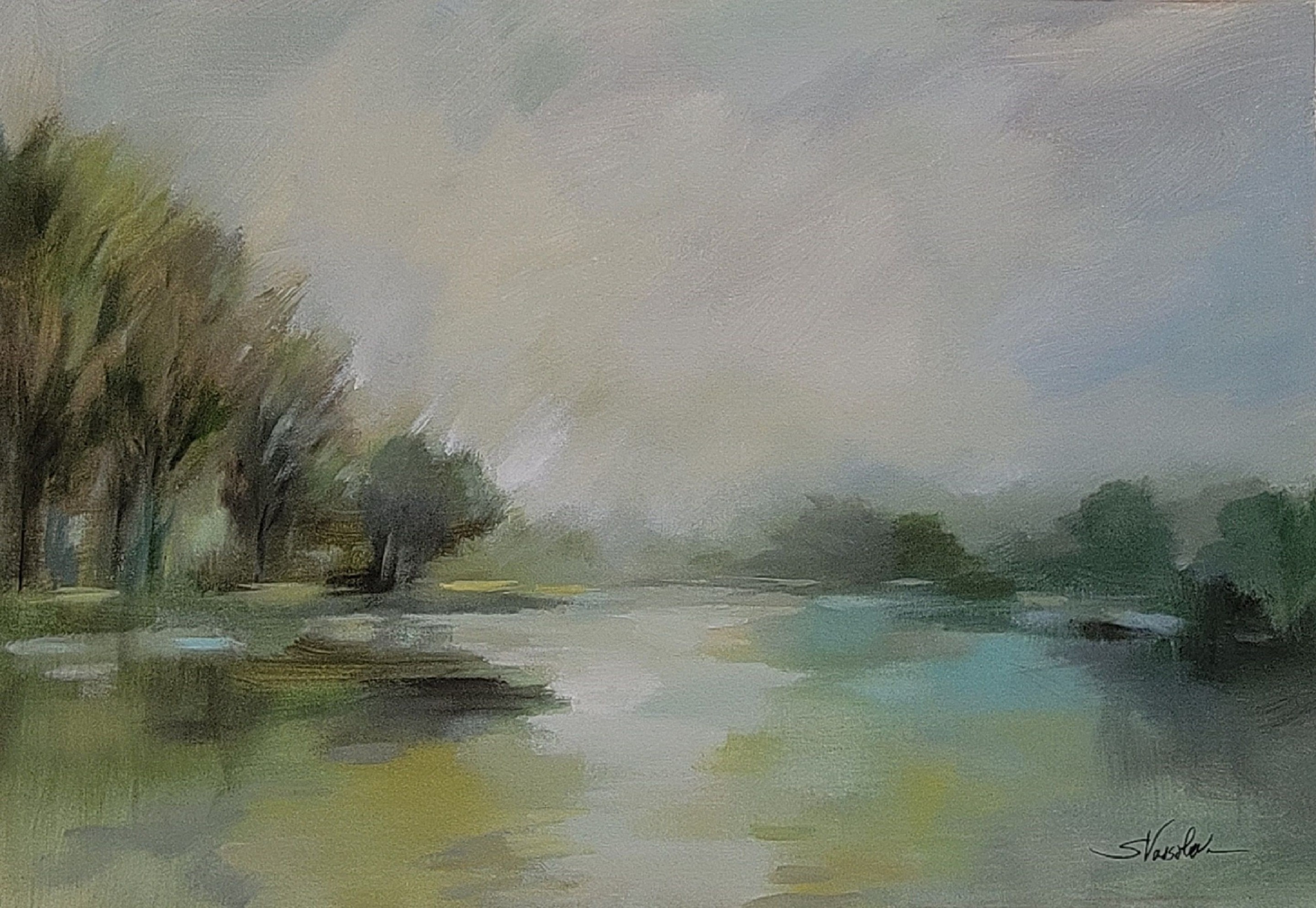 Silvia Vassileva, Lakeside Fog Silvia Vassileva, Lakeside Fog