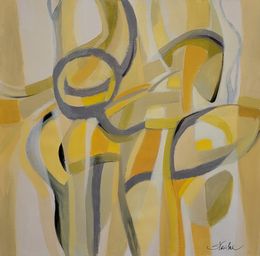 Painting, Mid Mod Yellow, Silvia Vassileva