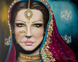 Gemälde, Indian Bride, Snjezana Blagsic-Vallenssia