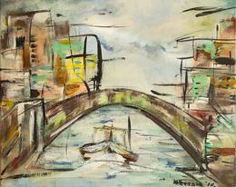 Painting, The Bridge, Snjezana Blagsic-Vallenssia