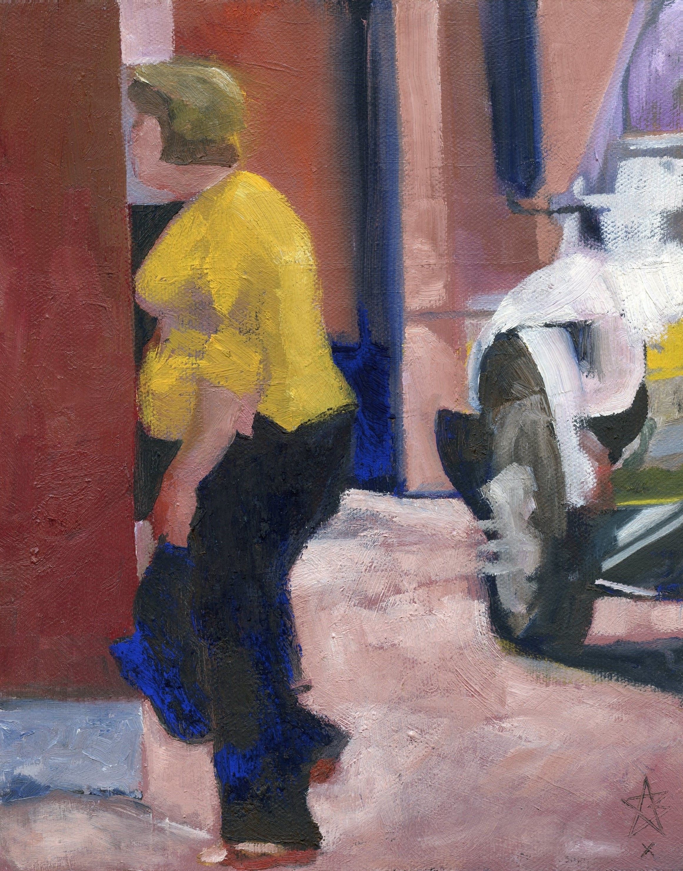 Steven Boksenbaum, Figure in yellow with truck Steven Boksenbaum, Figure in yellow with truck