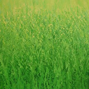 Painting, Sunshine Greens, Suzanne Vaughan