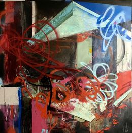 Painting, Burning Down the House, Painting, Acrylic on Canvas, Theresa Vandenberg Donche
